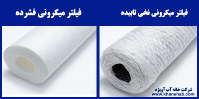 فیلتر کارتریج فشرده و نخی تابیده فیلتر کارتریج فشرده و نخی تابیده