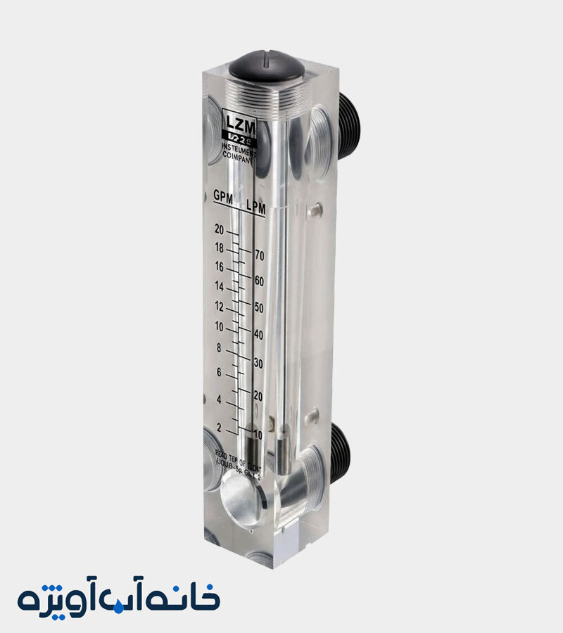 فلومتر تابلویی 20 گالن در دقیقه 20 gpm
